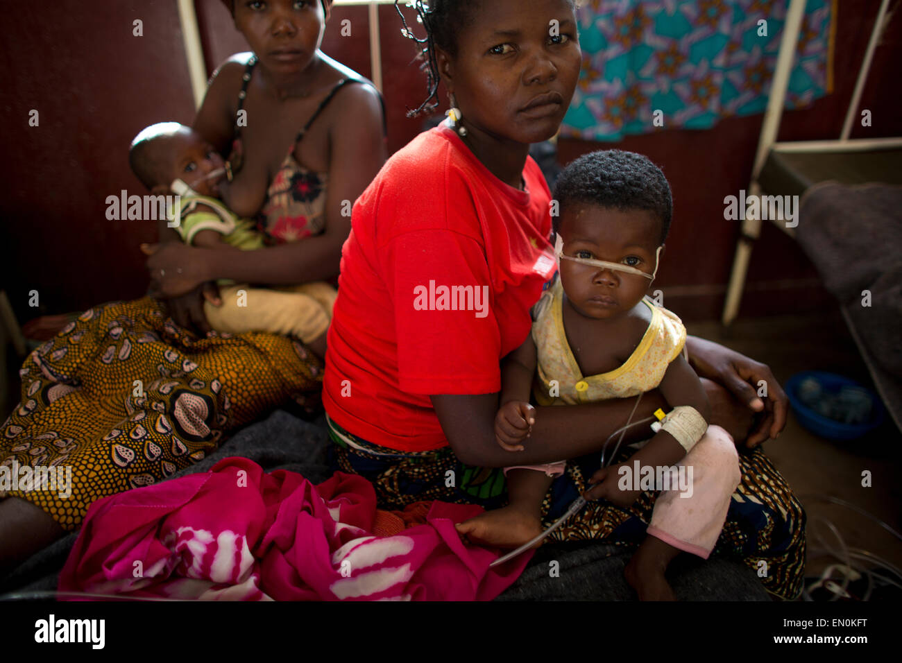 Emergency Health Care in Central African Republic Stock Photo