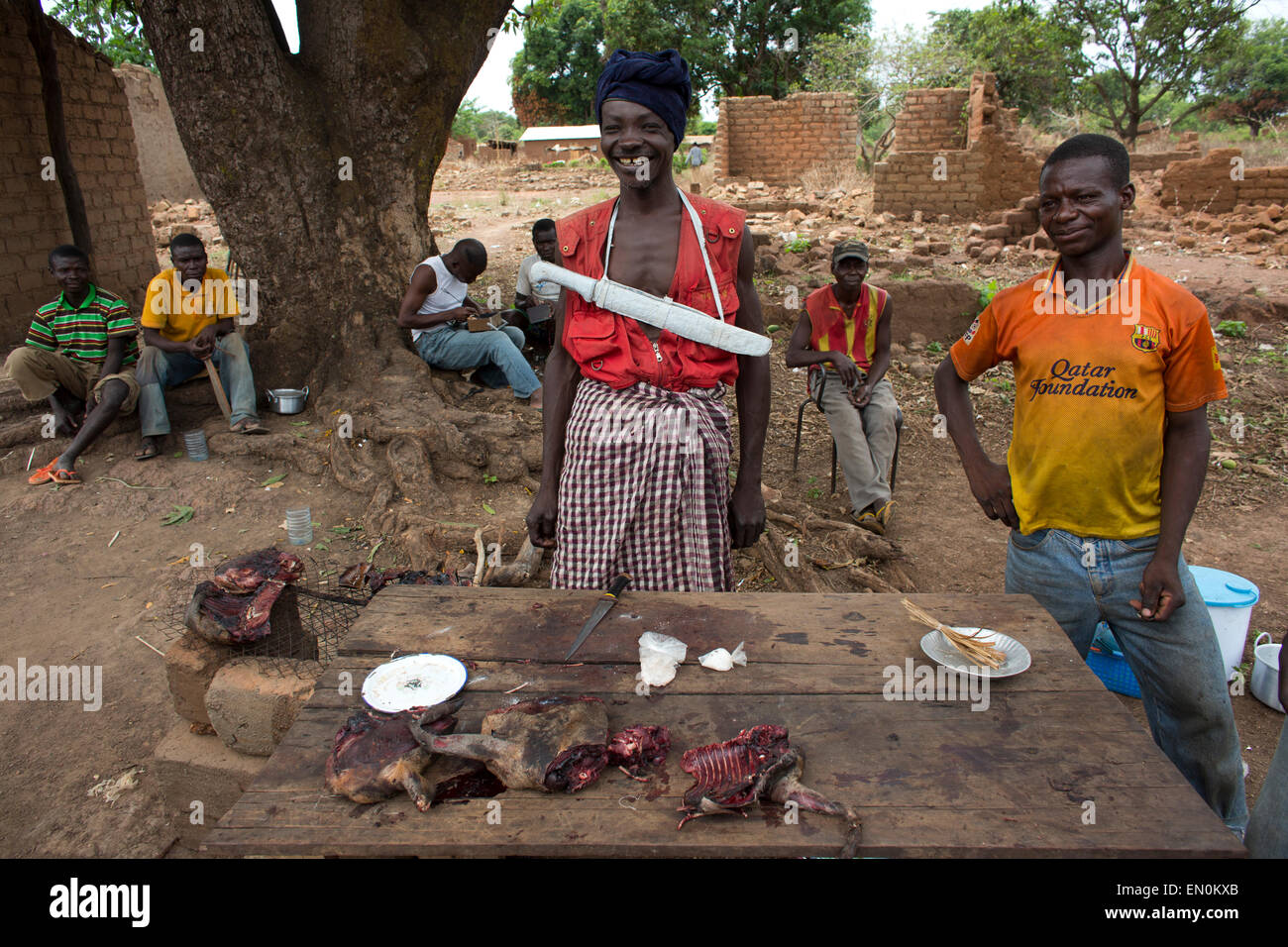 market for displaced people in CAR Stock Photo