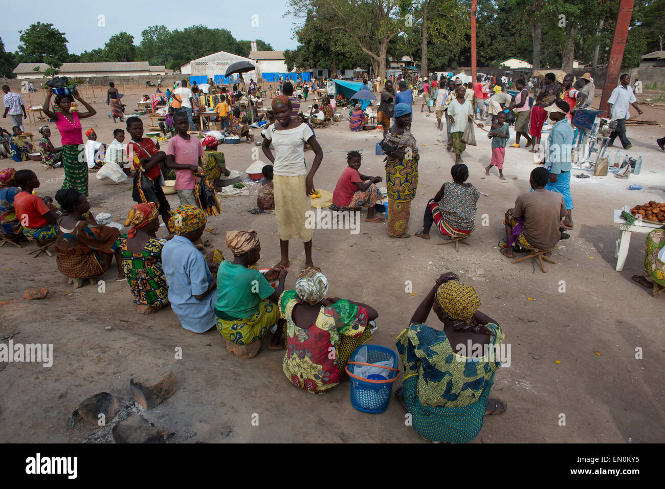 food market in Central African Republic Stock Photo - Alamy