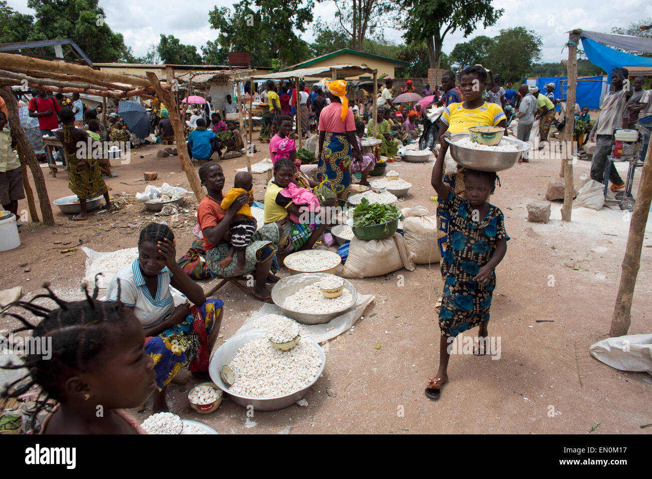 food market in Central African Republic Stock Photo - Alamy