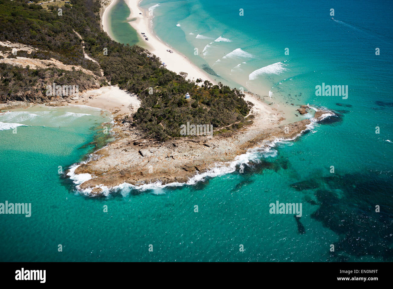 Aerial View of Moreton Island, Brisbane, Australia Stock Photo Alamy