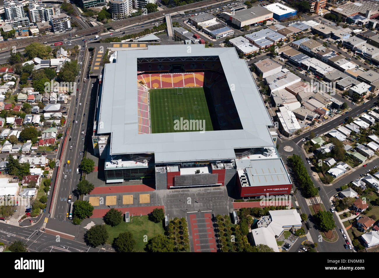 Suncorp stadium aerial hires stock photography and images Alamy