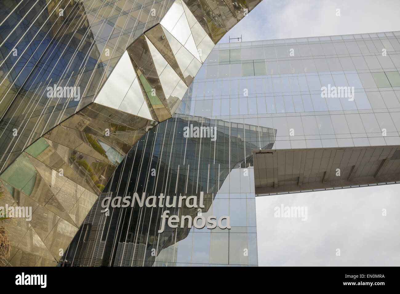 Gas Natural Fenosa headquarters, Barcelona, Catalonia, Spain Stock Photo