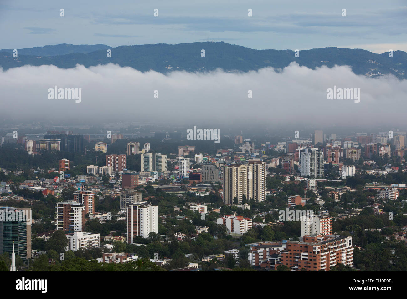 view on Guatemala city Stock Photo