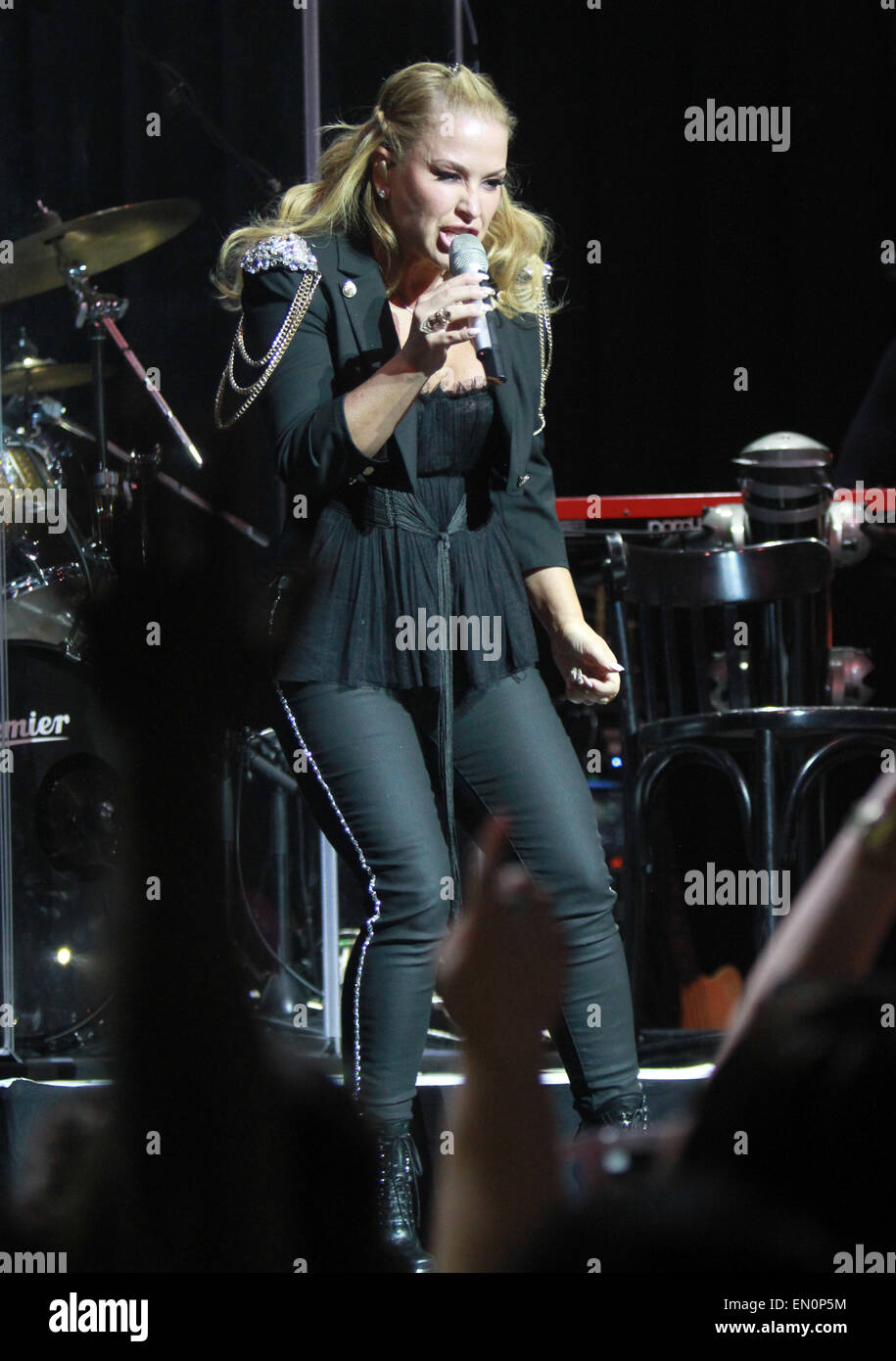Anastacia performing live in concert at Paradiso  Featuring: Anastacia,Anastacia Lyn Newkirk Where: Amsterdam, Netherlands When: 20 Oct 2014 Stock Photo