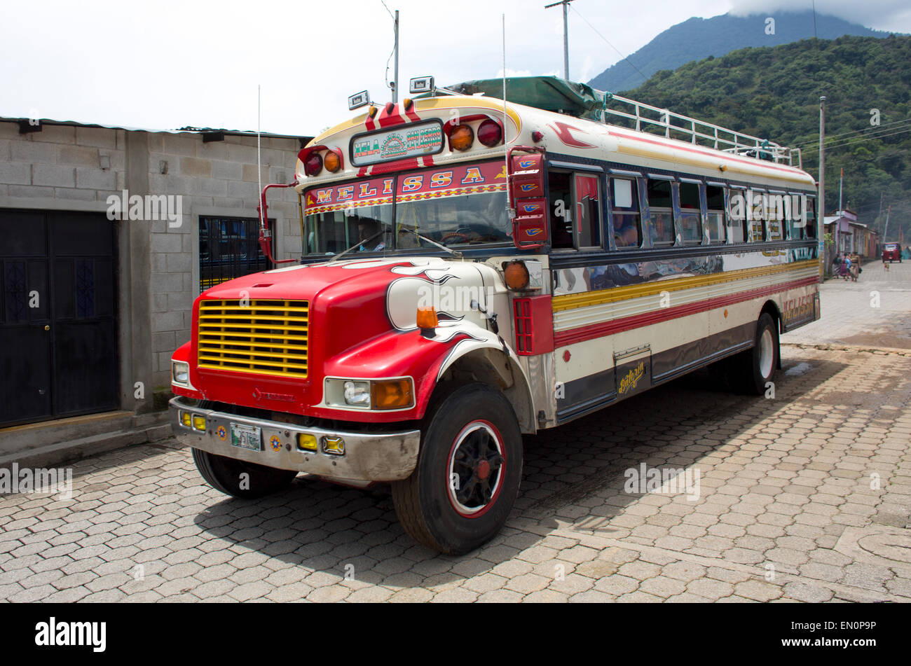 public transport in Guatemala Stock Photo