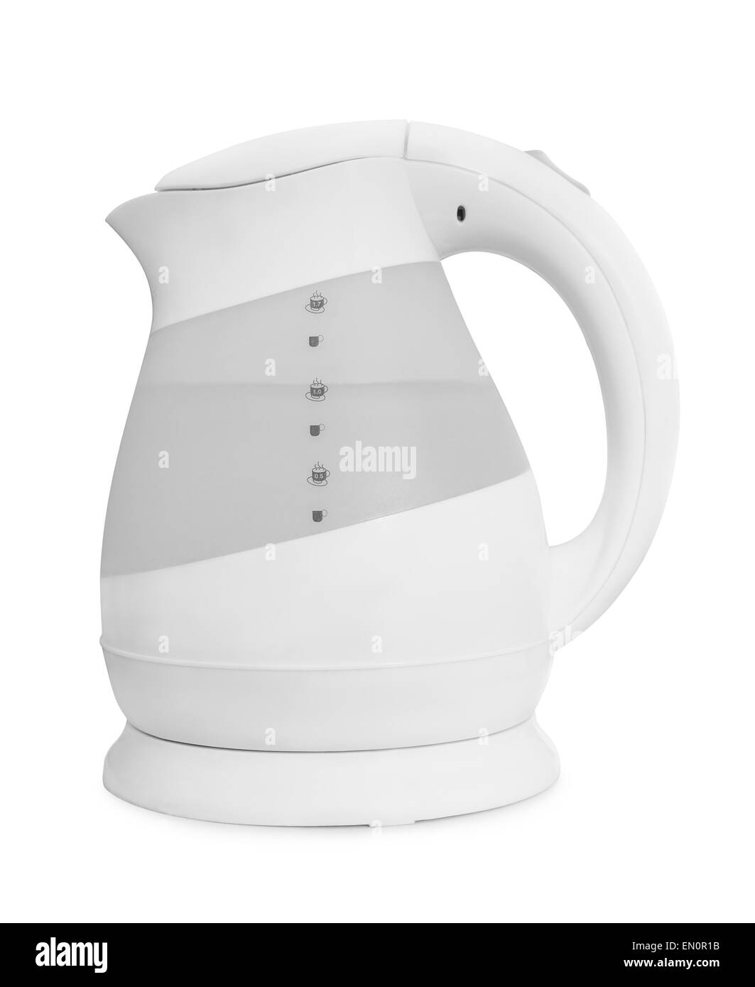 Upright electric kettle isolated on white Stock Photo