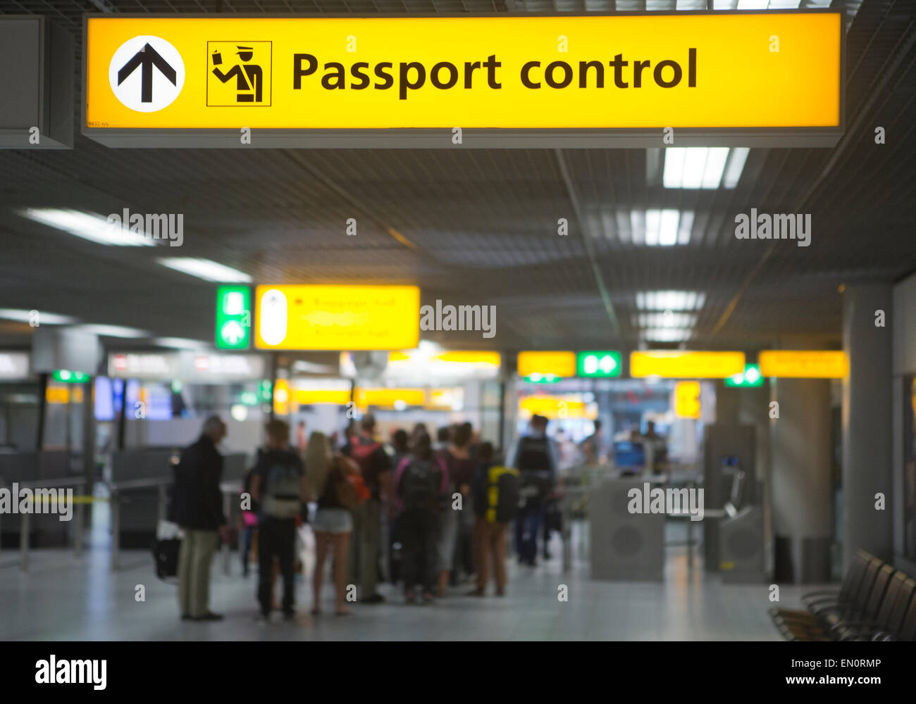 Airport passport control