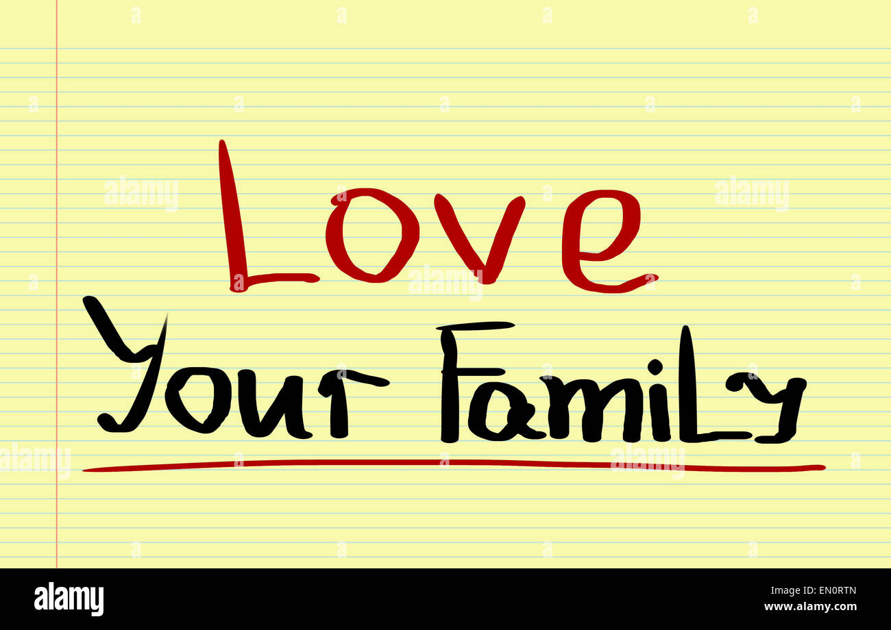 Love Your Family Concept Stock Photo