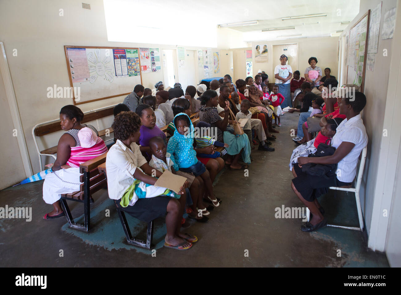 HIV aids testing in Zimbabwe Stock Photo