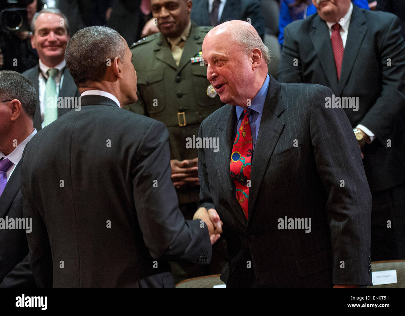 Director of National Intelligence John Negroponte and his wife, Diana,  attend the State Funeral for former United States President Gerald R. Ford  at the Washington National Cathedral, in Washington, DC on Tuesday, January  2, 2007.Credit: Ron Sachs/CNP ..., image size:1300x1016