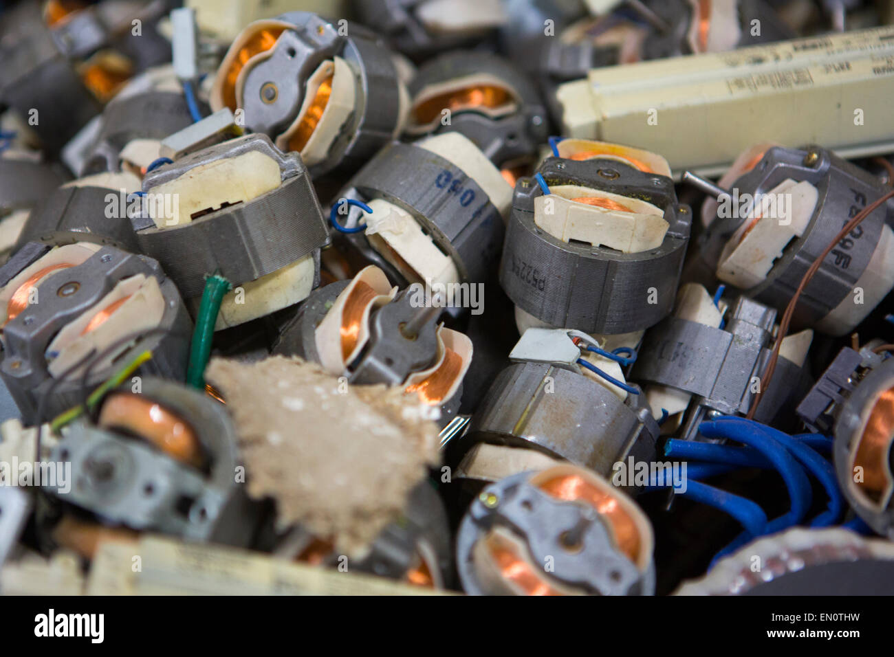 recycling plant for computers and electronics Stock Photo Alamy