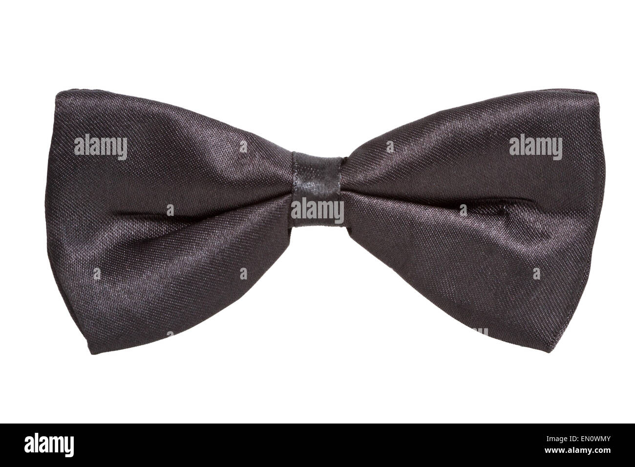 Black bow tie isolated on white background Stock Photo