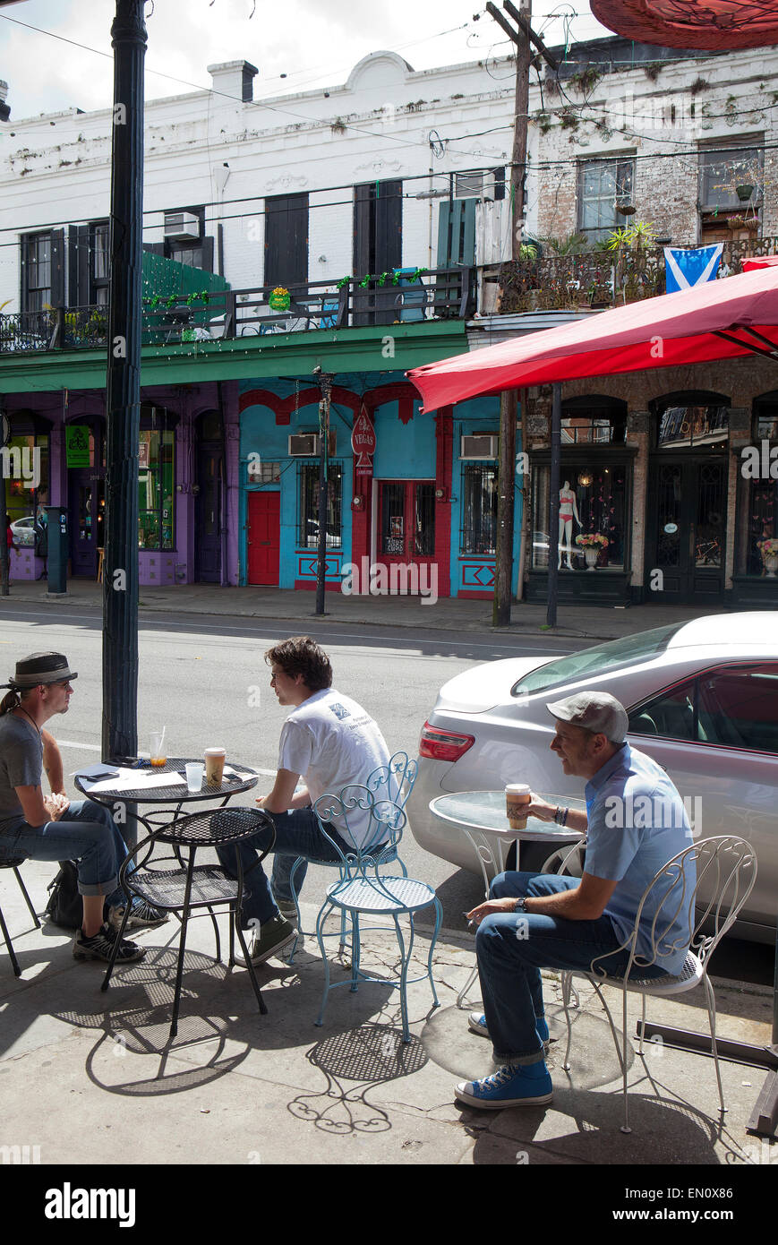 NEW ORLEANS, Louisiana,USA cafe on Magazine Street Stock Photo Alamy