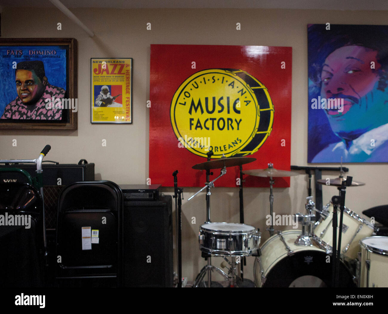 NEW ORLEANS, Louisiana,USALouisiana Music Factory record store Stock