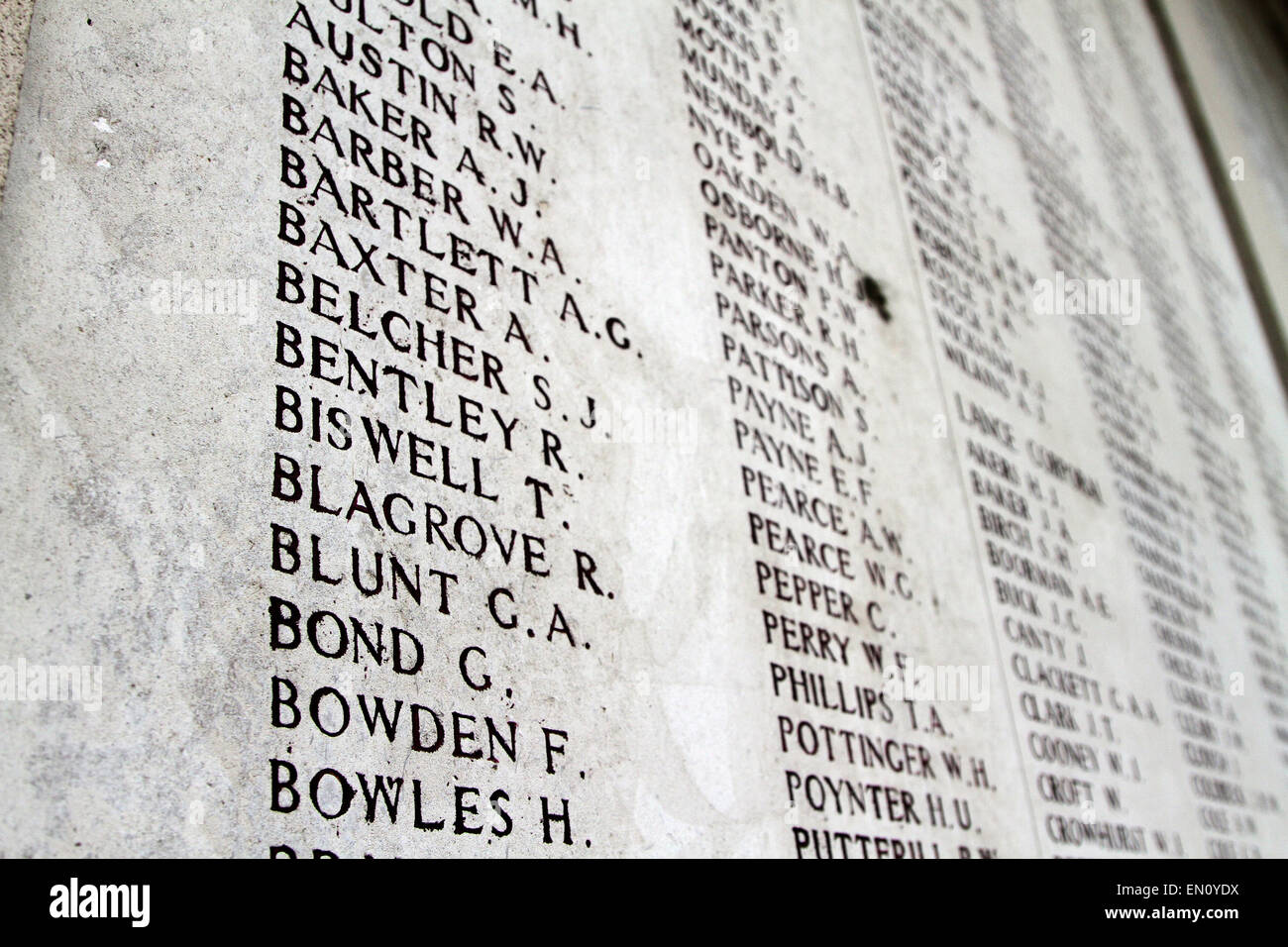 Names inscribed on menin gate hi-res stock photography and images - Alamy