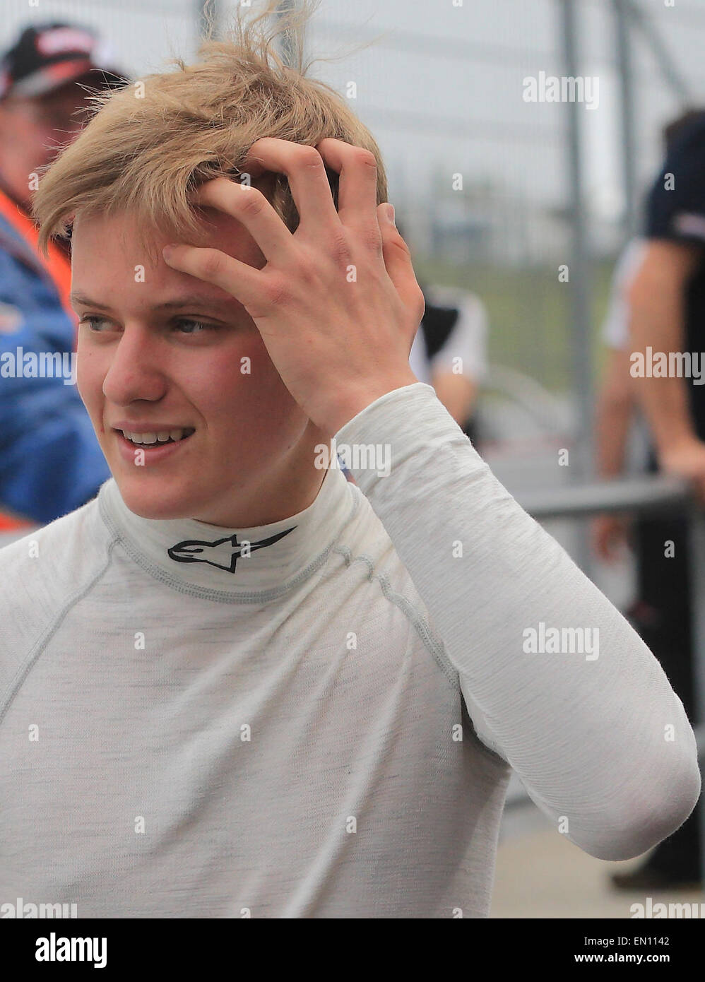 German driver michael schumacher walks hi-res stock photography and