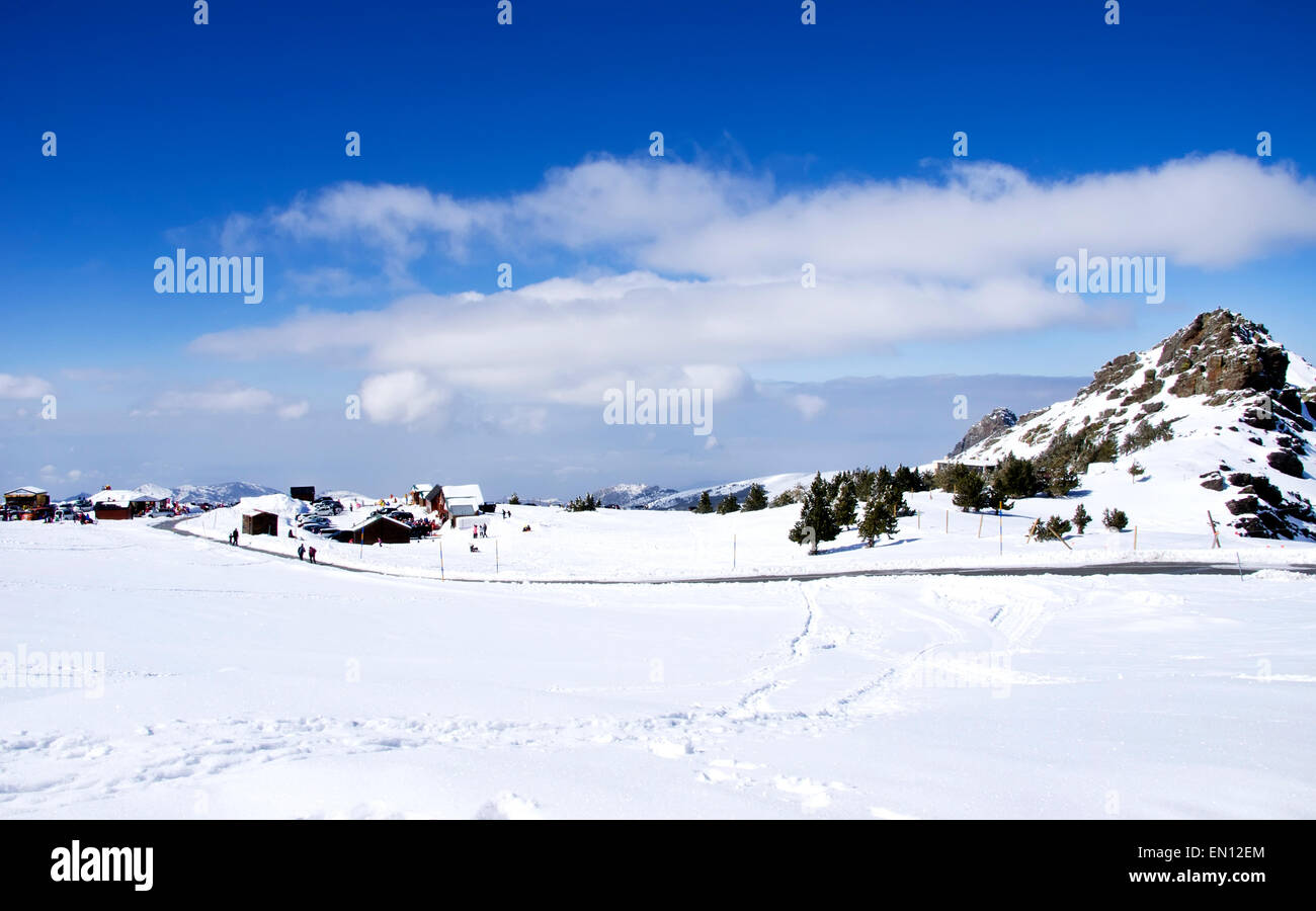 Sierra Nevada ski station and National Park. Granada, Andalusia,Spain Stock Photo