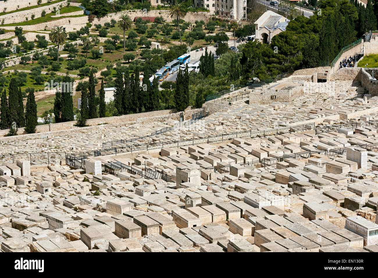 Jerusalem Mount of Olives cemetery view Stock Photo - Alamy
