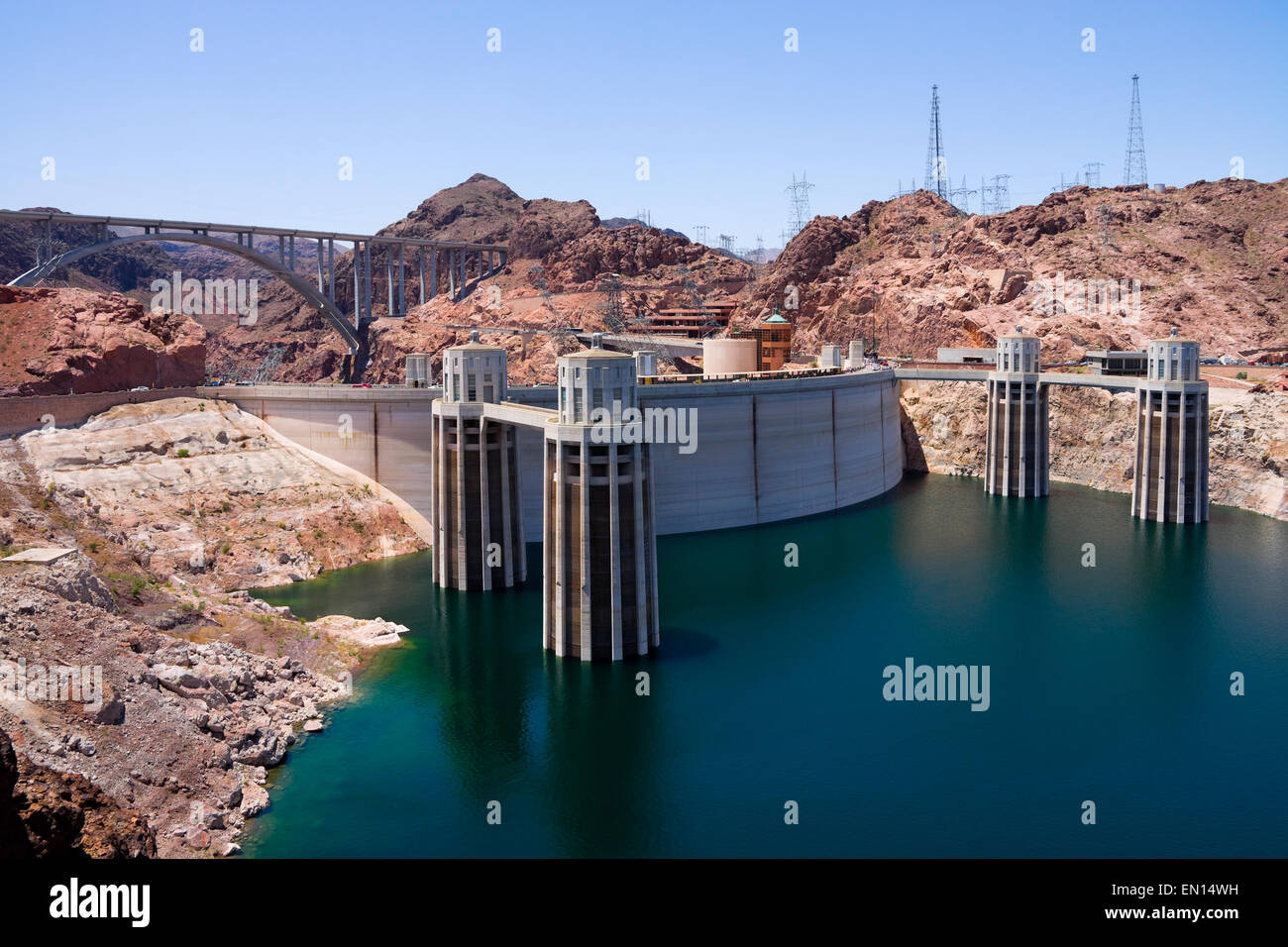 Hoover Dam from Arizona side Stock Photo - Alamy