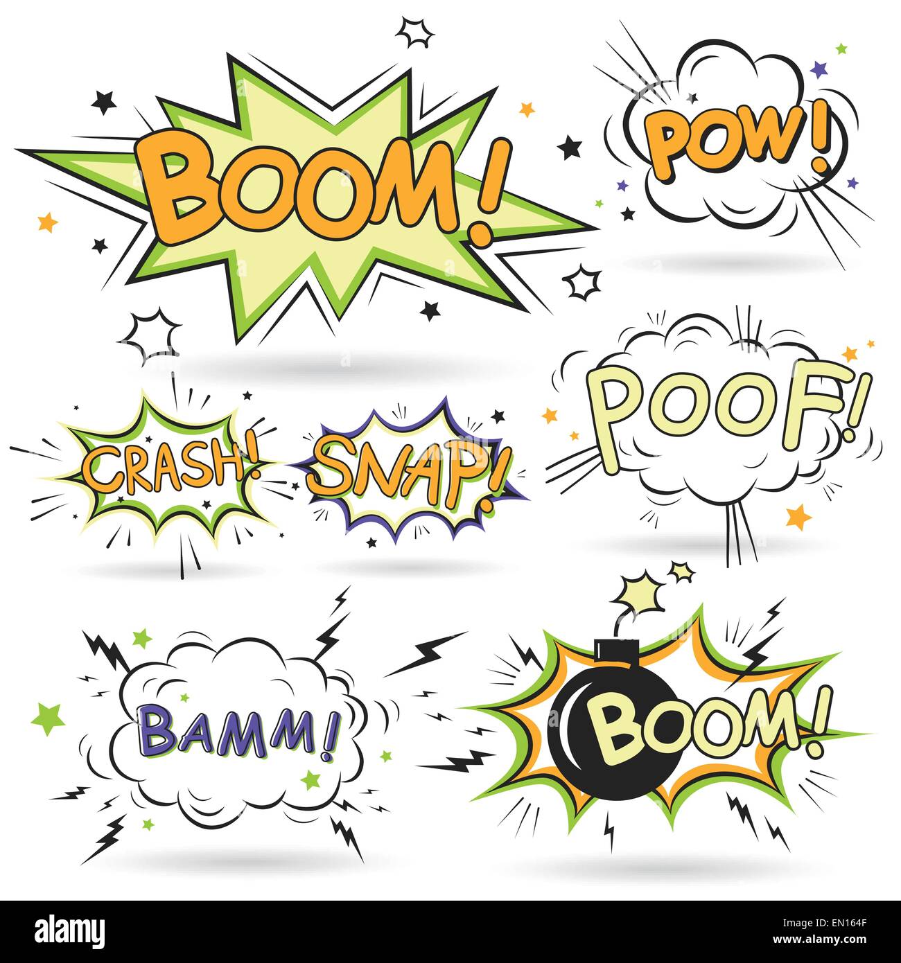 Comic poof Stock Vector Images - Alamy