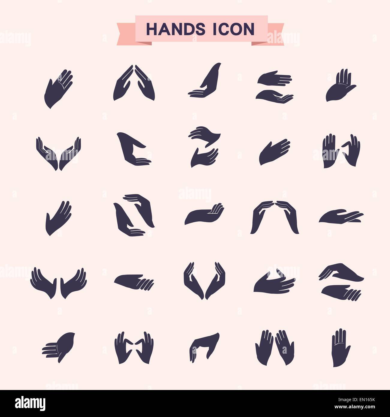 Hand Gestures Icons Hi Res Stock Photography And Images   Alamy