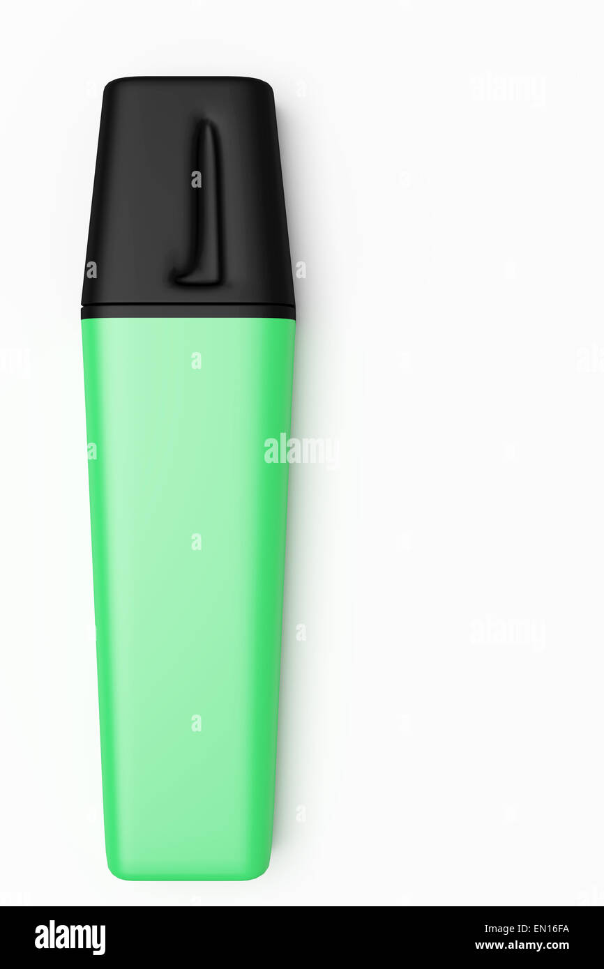3d rendering of a green marking pen Stock Photo Alamy