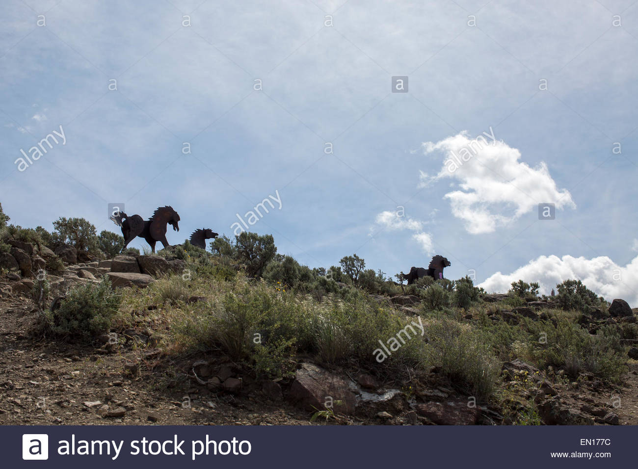 Horse Sculpture Vantage Washington Stock Photos & Horse Sculpture
