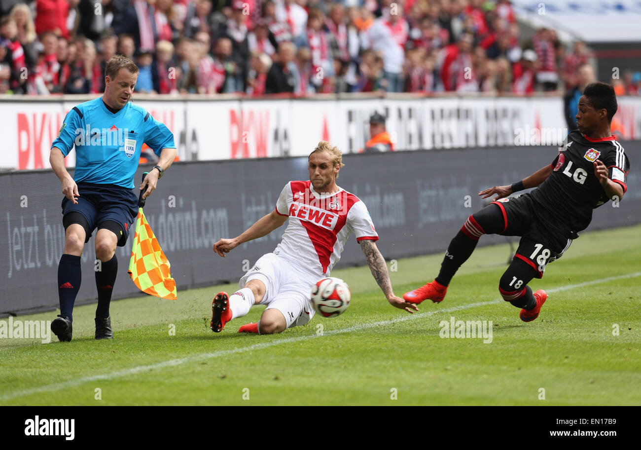 Cologne, Germany, 25Apr 2015. Bundesliga, 1. FC Koeln vs Bayer