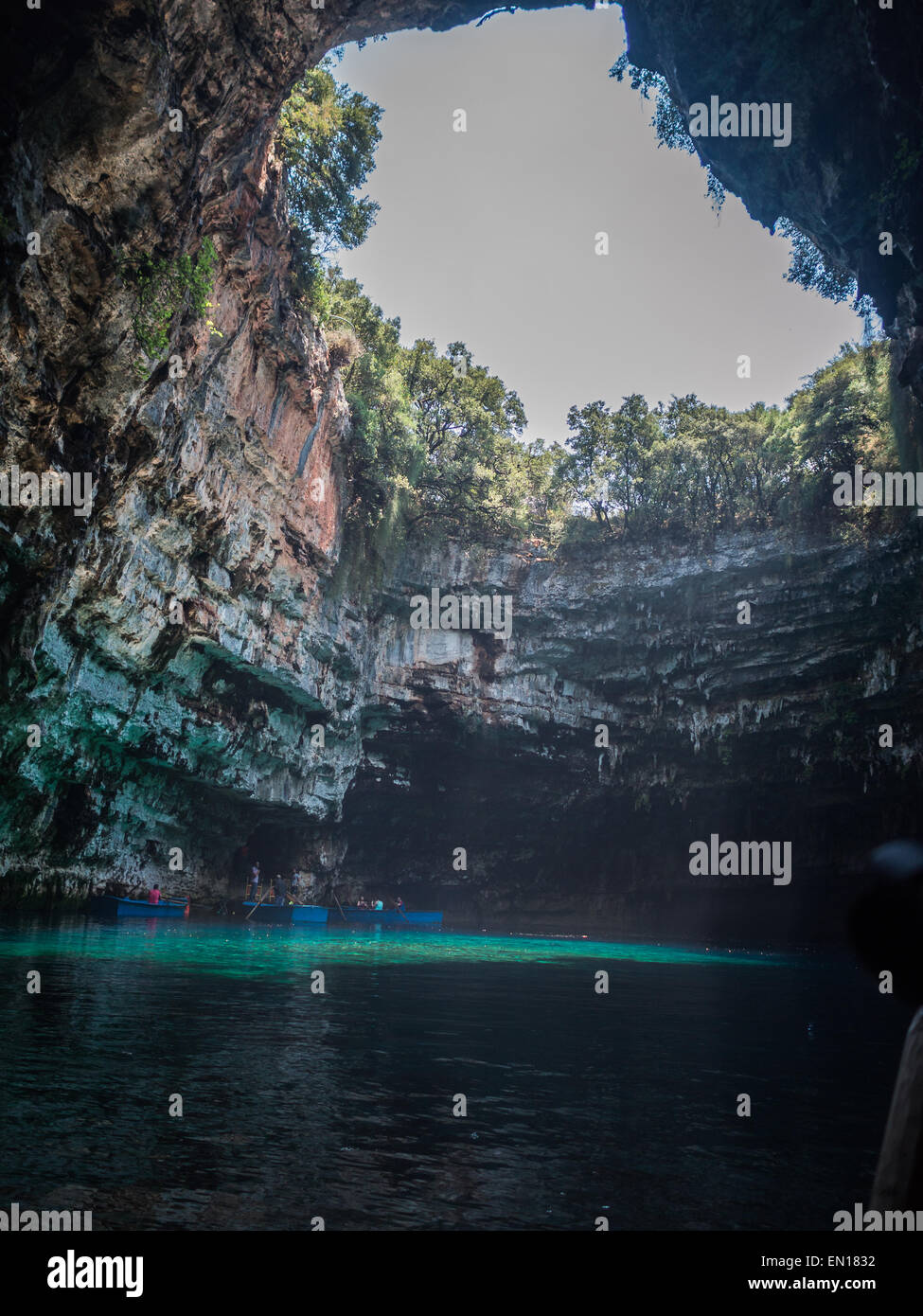 Kefalonia melissani caves hi-res stock photography and images - Alamy