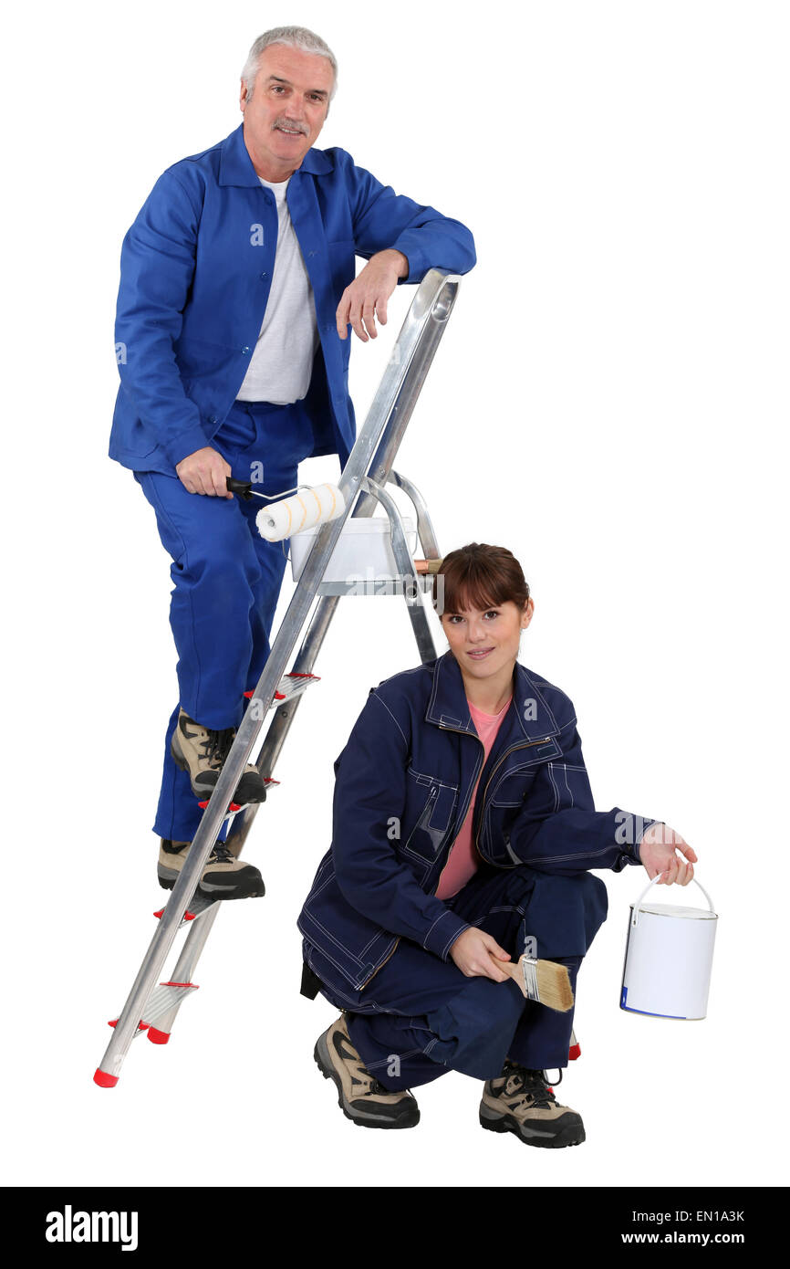 Vocational Training in painting Stock Photo Alamy