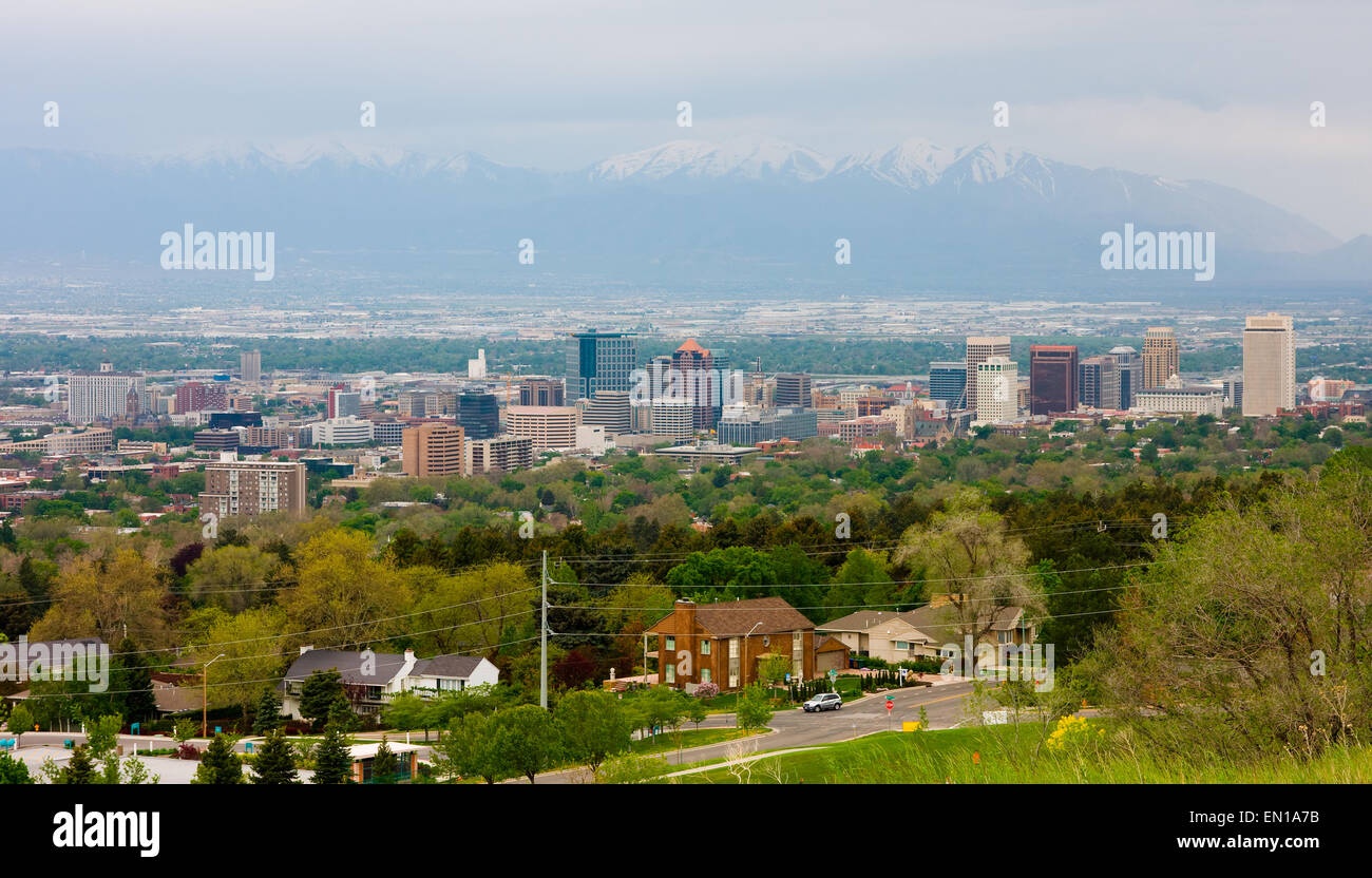 Salt lake city aerial hi-res stock photography and images - Alamy