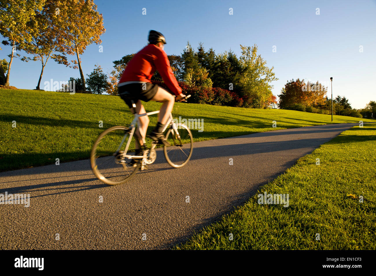 Paved bike trail Stock Photo Alamy