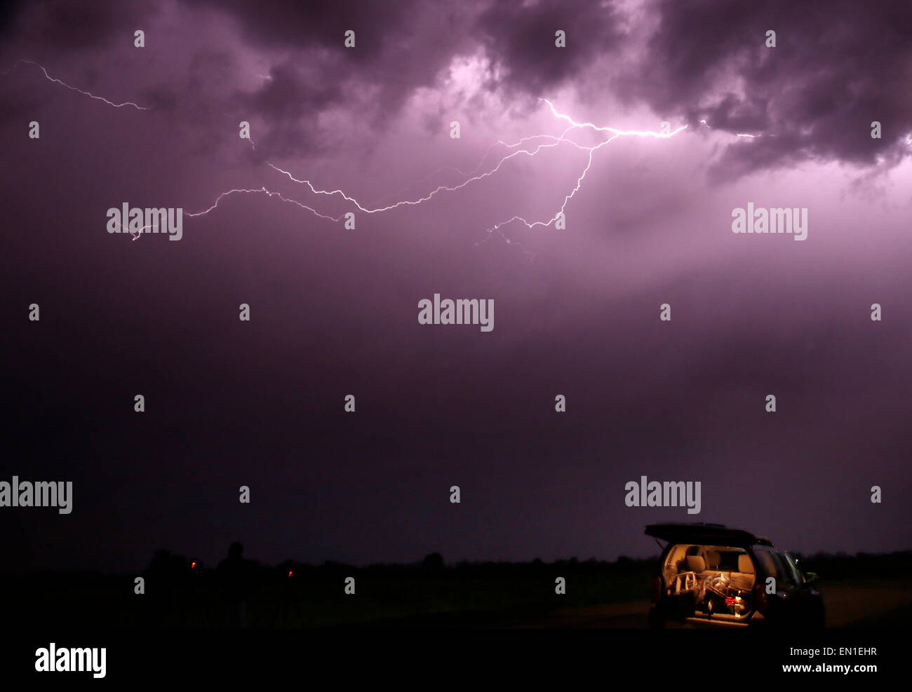 April 24.2015. Moundridge KS. Severe lightning tornadic super cells