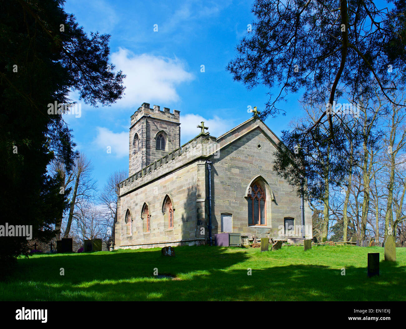 St Giles Church, Calke Abbey, Calke, Derbyshire, England UK Stock Photo