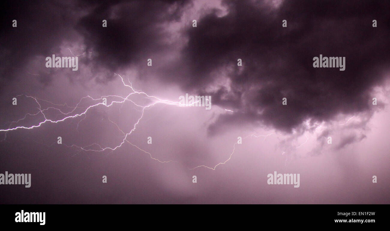 April 24.2015. Moundridge KS. Severe lightning tornadic super cells