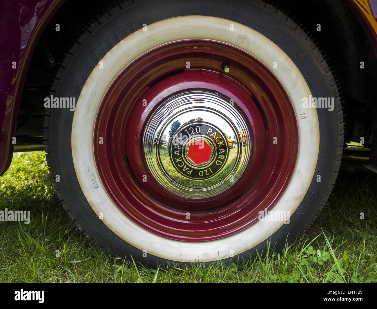 April 25, 2015 - Packard One Twenty 1939 -- The Retro OldCarFest is the biggest retro cars festival held in Kiev, and covers the State Aviation Museum grounds. More than 300 cars are involved into this project and more than 20 thousand visitors are expected to attend. © Igor Golovniov/ZUMA Wire/Alamy Live News Stock Photo
