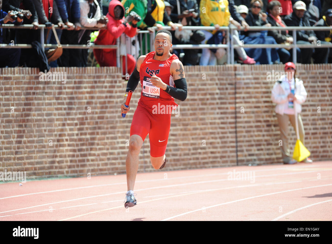 Philadelphia, Pennsylvania, USA. 25th Apr, 2015. Team USA’s WALLACE