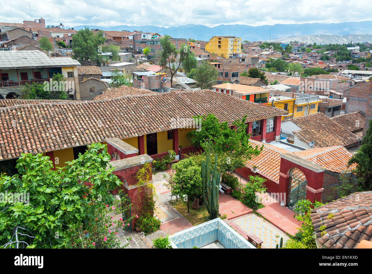 Cityscape view of Ayacucho, Peru Stock Photo