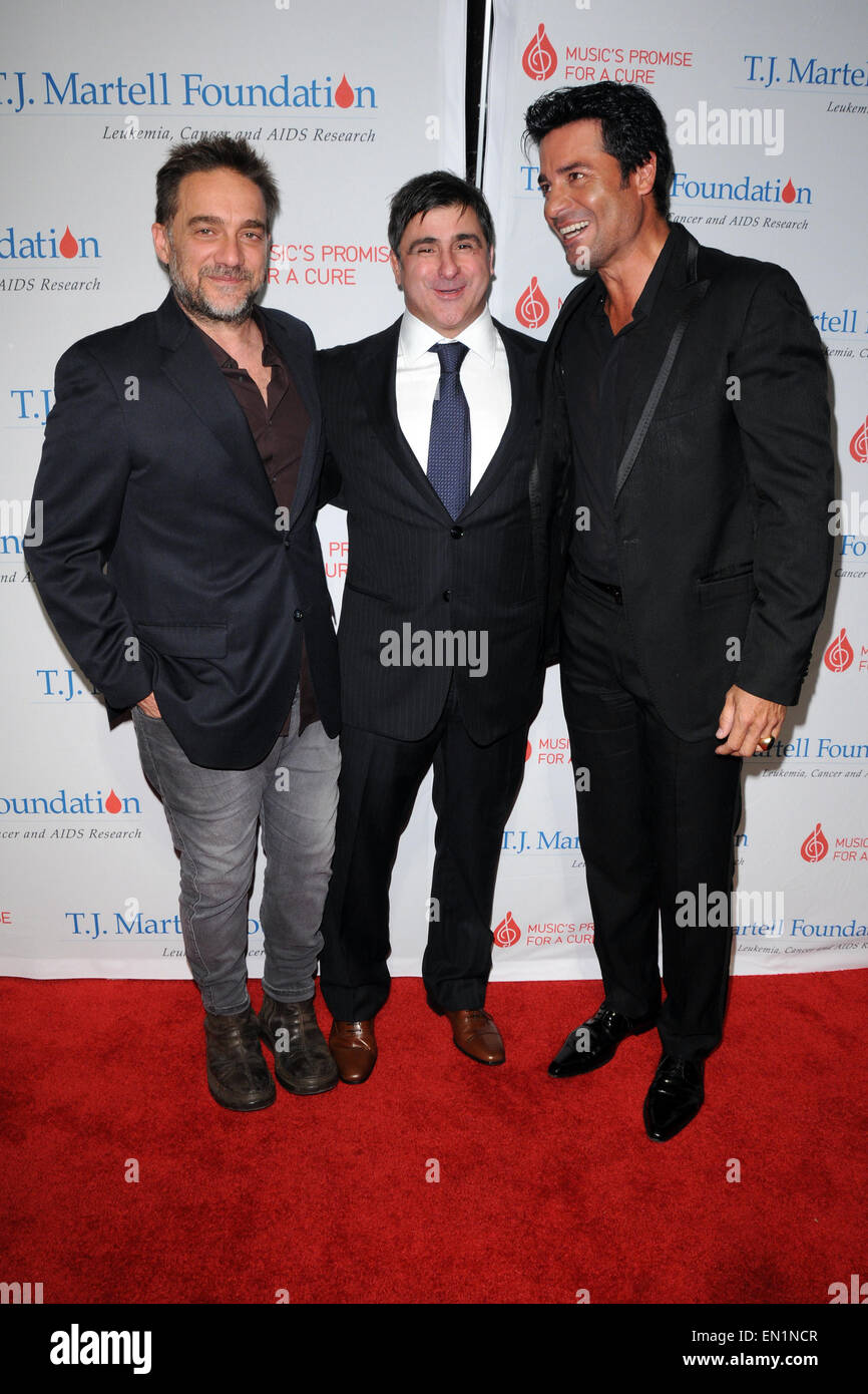 T.J. Martell Foundation's 39th Annual New York Honors Gala - Red Carpet Arrivals  Featuring: Gabriel Vicentico,Afo Verde,Chayanne Where: New York City, New York, United States When: 21 Oct 2014 Stock Photo