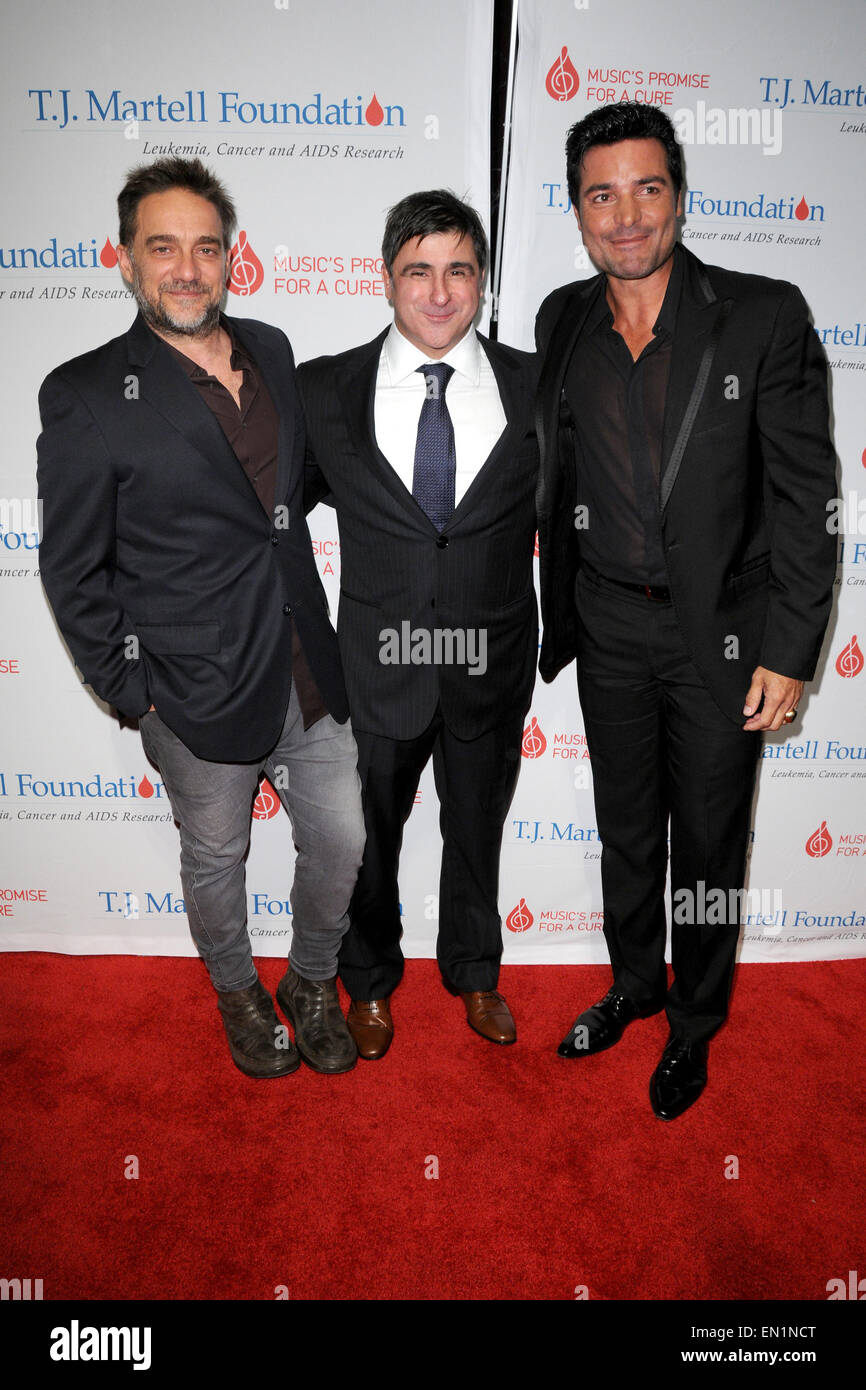 T.J. Martell Foundation's 39th Annual New York Honors Gala - Red Carpet Arrivals  Featuring: Gabriel Vicentico,Afo Verde,Chayanne Where: New York City, New York, United States When: 21 Oct 2014 Stock Photo