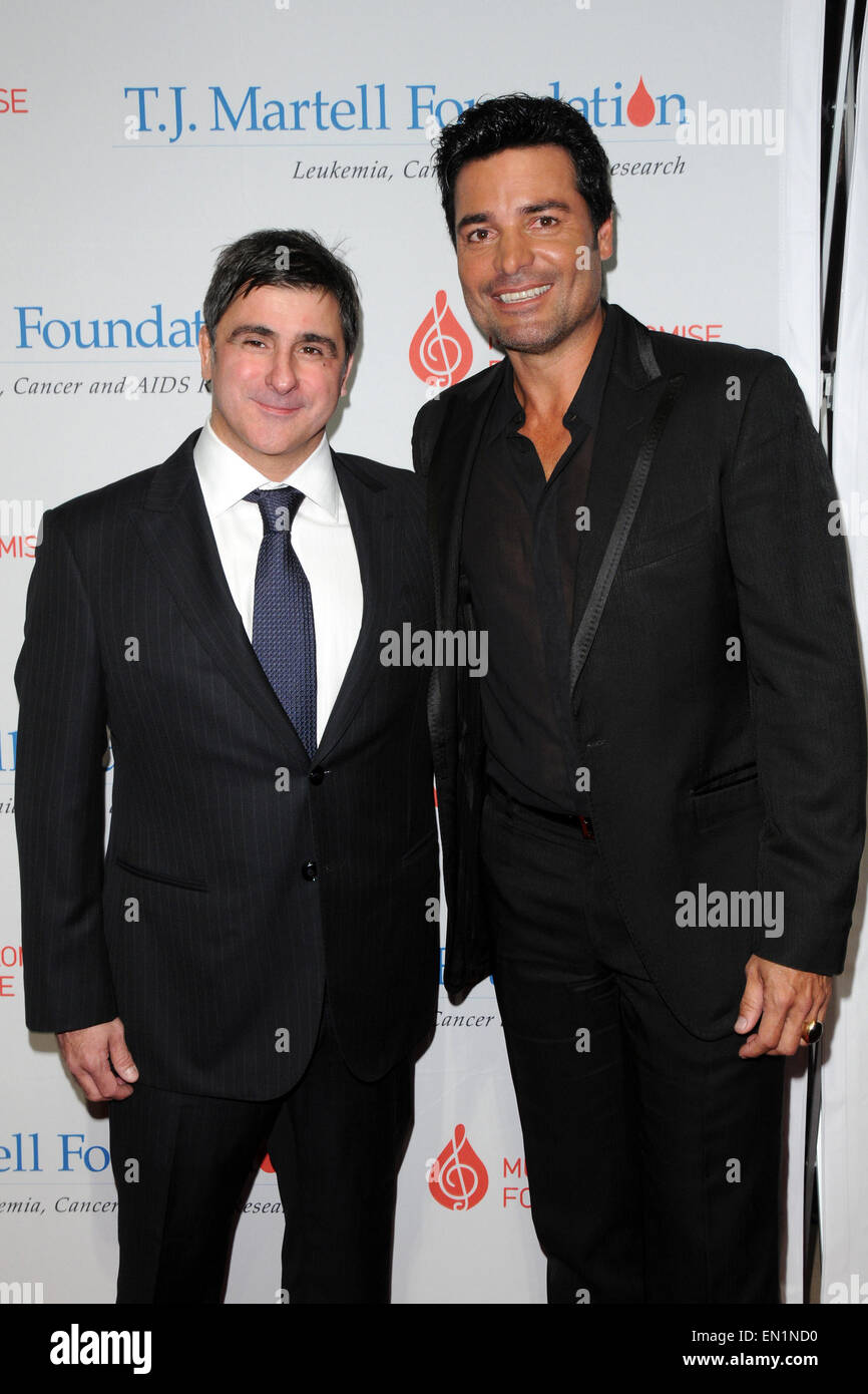 T.J. Martell Foundation's 39th Annual New York Honors Gala - Red Carpet Arrivals  Featuring: Afo Verde,Chayanne Where: New York City, New York, United States When: 21 Oct 2014 Stock Photo