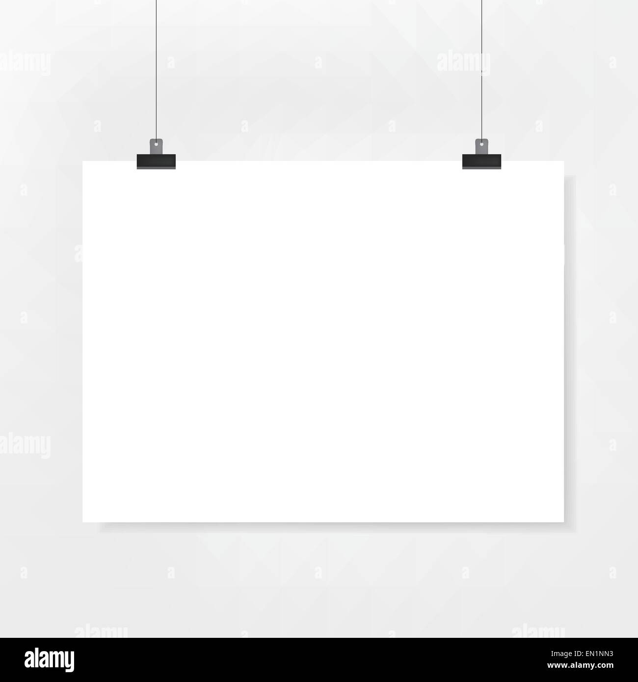 vector 3d blank poster paper on white background Stock Vector Image & Art Alamy