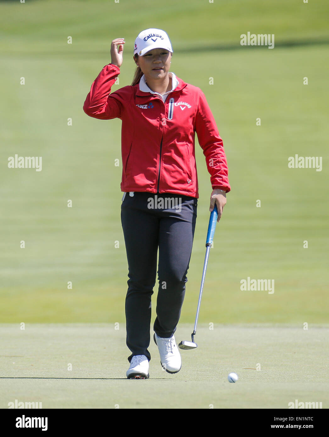 San Francisco Ca 25th Apr 2015 Lydia Ko Walking Down The