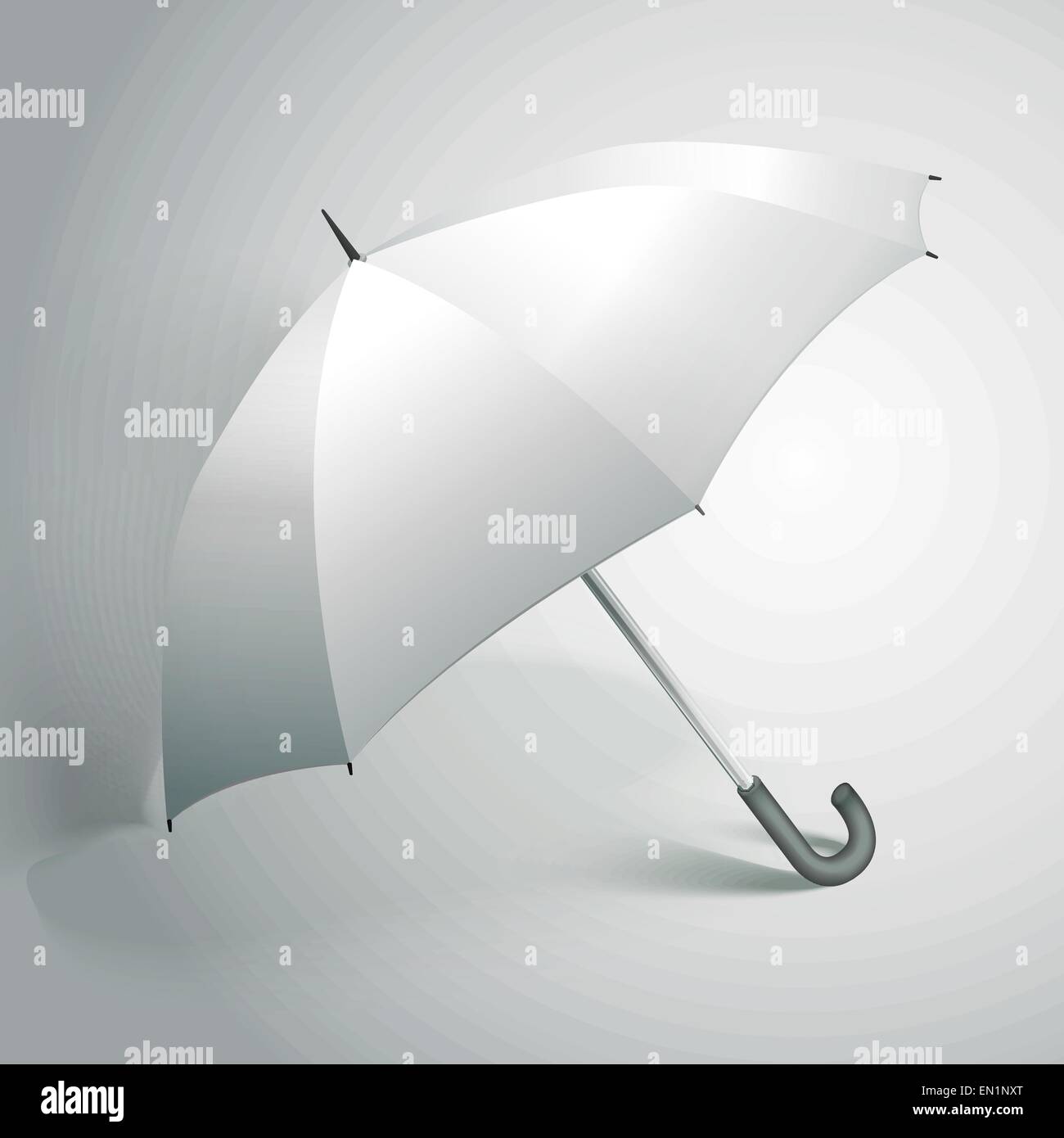 blank Umbrella with soft shadow isolated on white background Stock ...