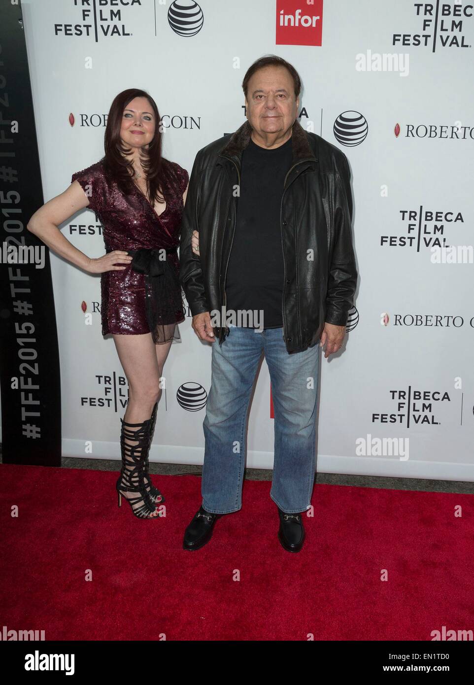 New York, NY, USA. 25th Apr, 2015. Dee Dee Benkie, Paul Sorvino at arrivals for Tribeca Film Festival's CLOSING NIGHT, 25th anniversary of GOODFELLAS, co-sponsored by Infor and Roberto Coin, The Beacon Theatre, New York, NY April 25, 2015. Credit:  Lev Radin/Everett Collection/Alamy Live News Stock Photo