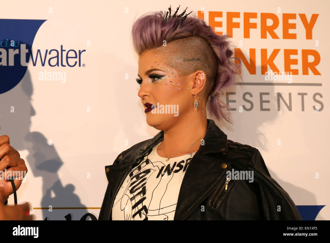 Palm Springs, California  USA 25th April, 2015 TV presenter and fashion designer Kelly Osbourne is Queen of the White Party, a gay dance music festival at Palm Springs Convention Center. Credit: Lisa Werner/Alamy Live News Stock Photo