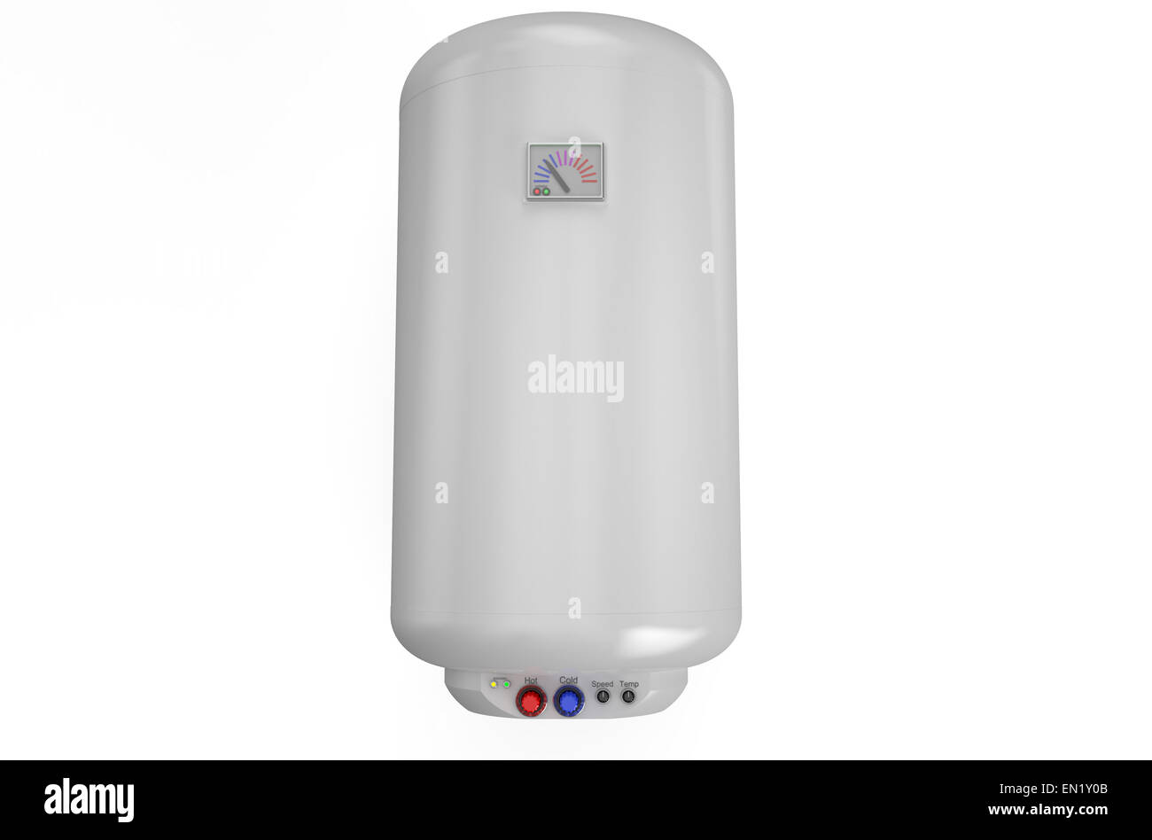 Electric boiler, water heater isolated on white background Stock Photo