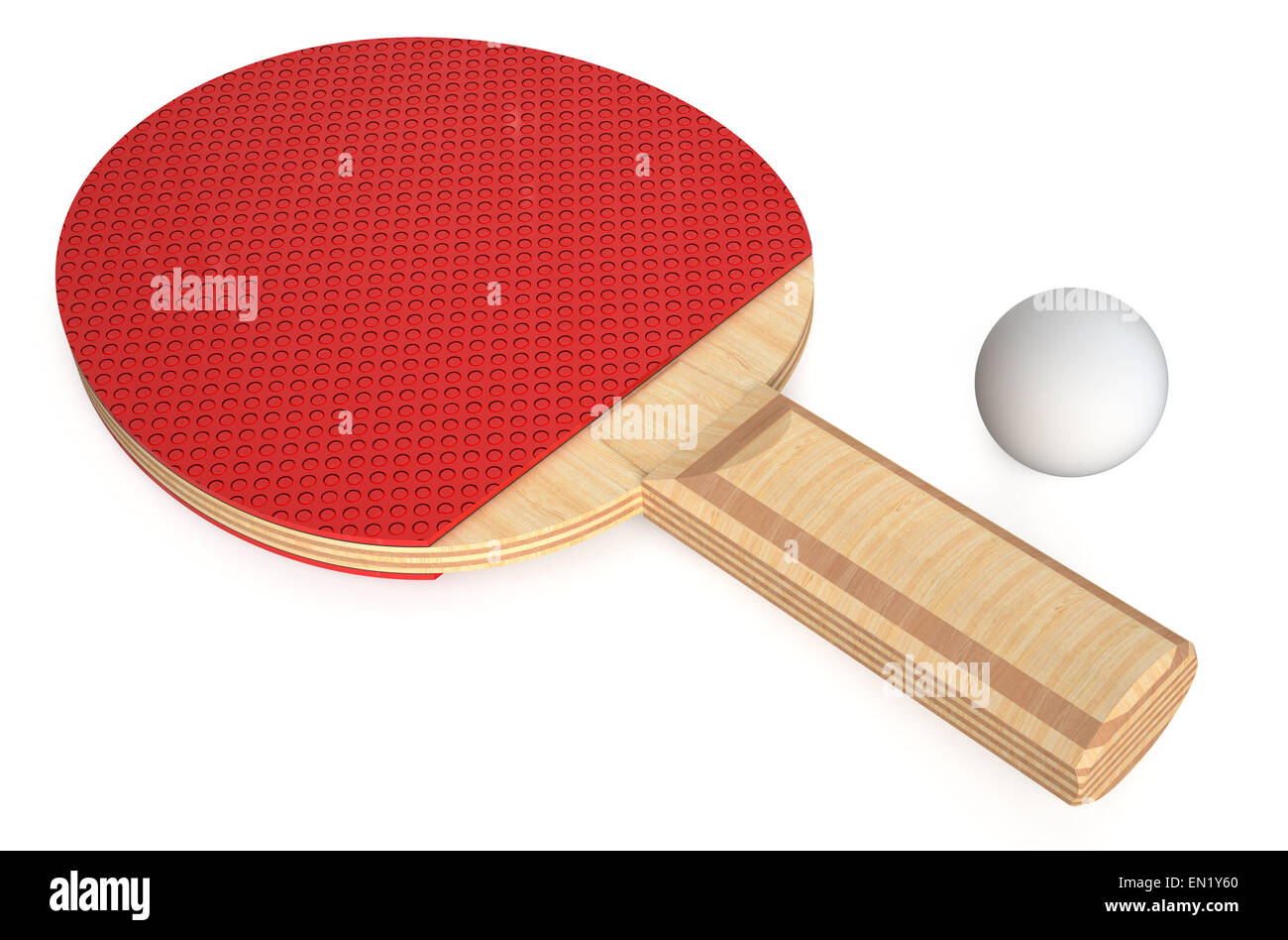 ping pong paddle and ball isolated on white background Stock Photo Alamy