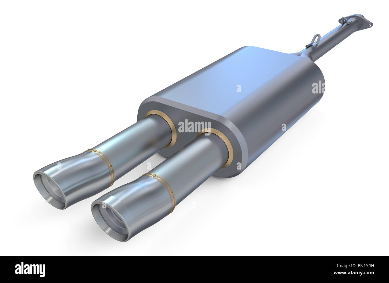 car exhaust pipe isolated on white background Stock Photo Alamy